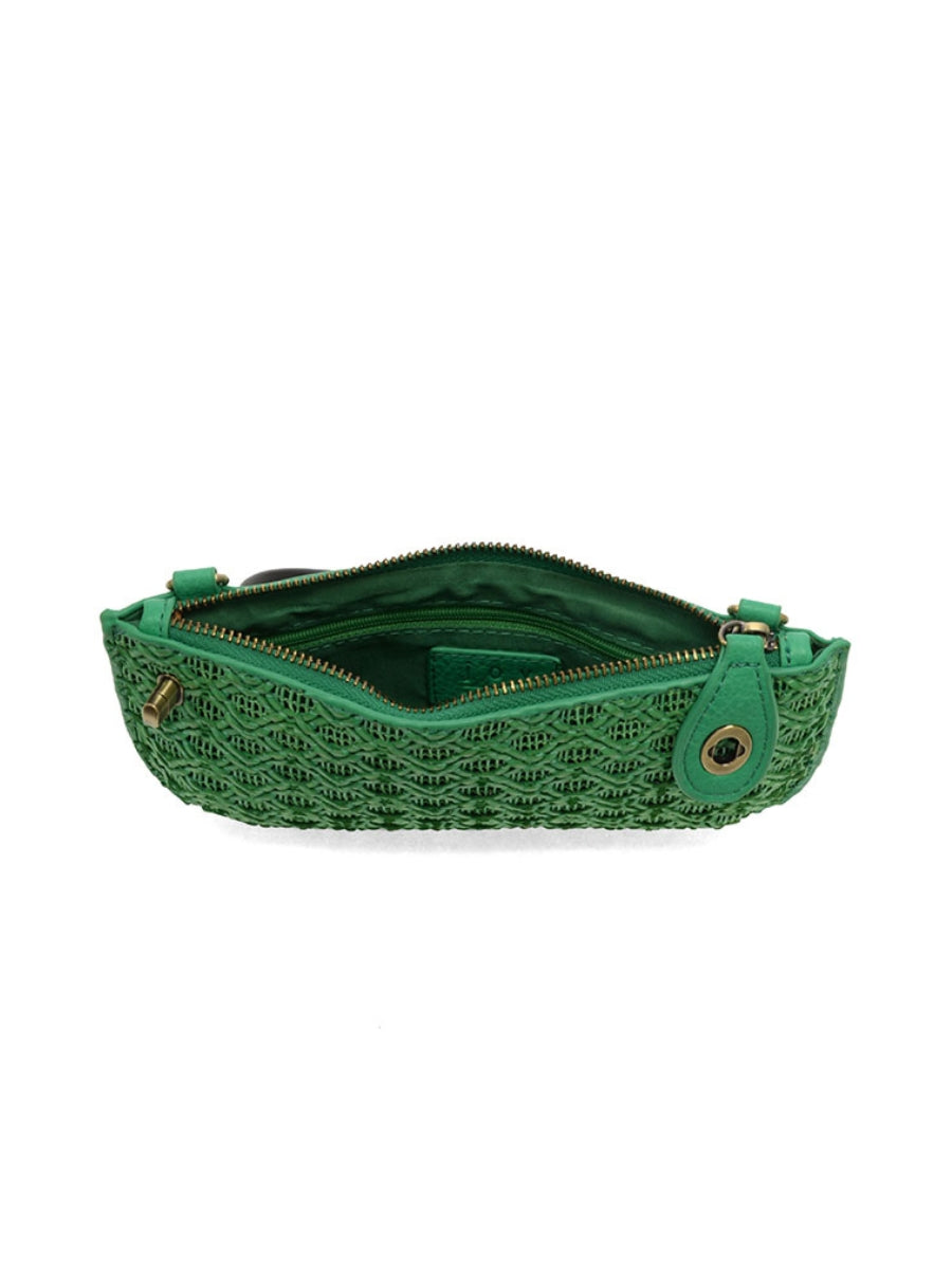 Joy Susan - Lattice Woven Mini Crossbody Wristlet Clutch